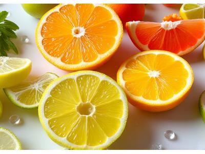 新鮮なレモンやオレンジの切り口